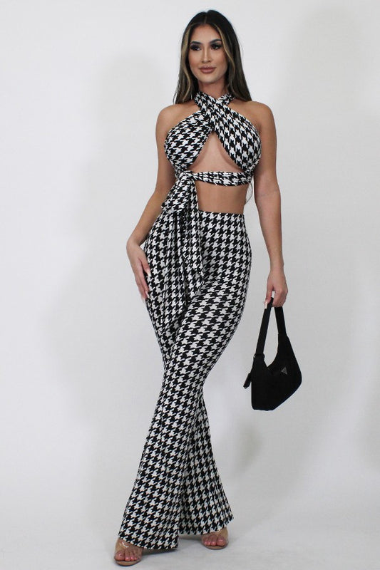 Houndstooth Retro Bae 2-PC Set