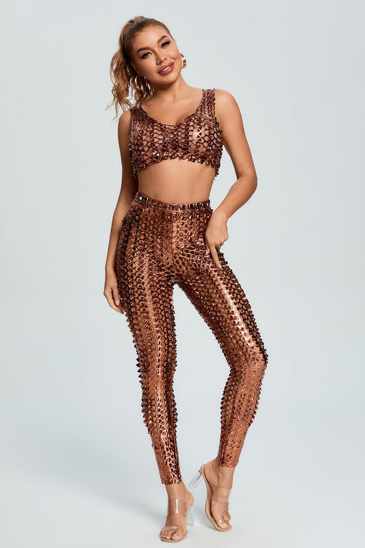 Metallic Pop Out 2PC Set