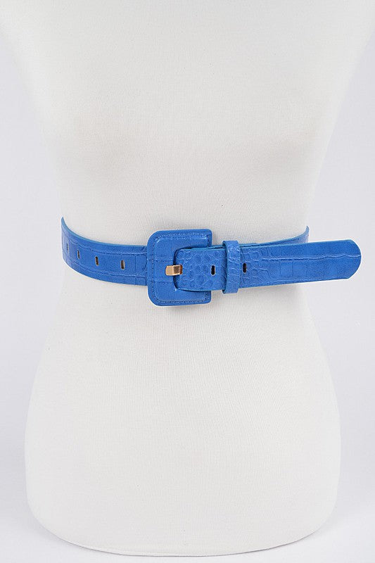 Faux Croc Belt
