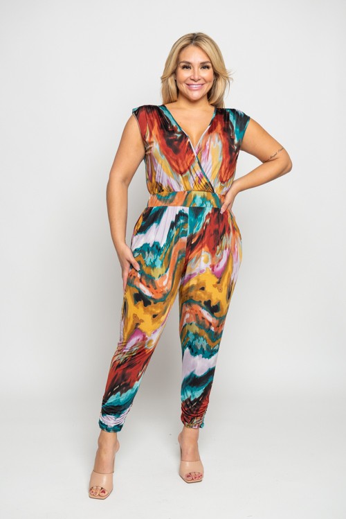 Watercolor Curve Jumpsuit