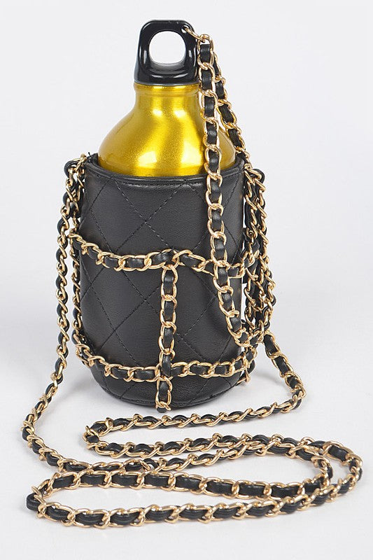 Water Bottle Chain Crossbody Handbag