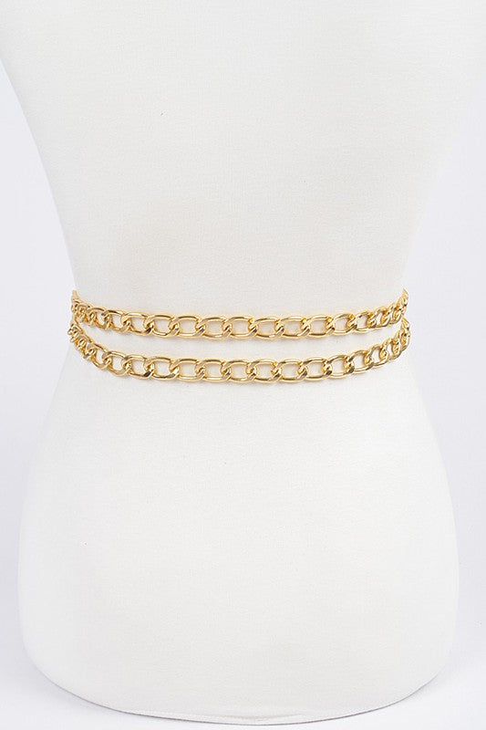Color Block Chain Belt