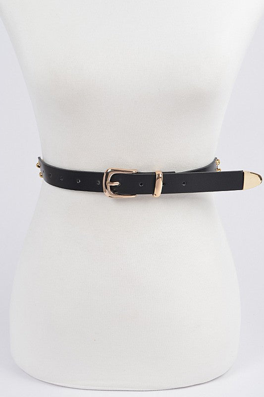Color Block Chain Belt