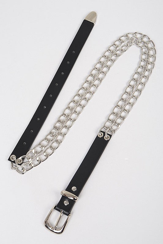 Color Block Chain Belt