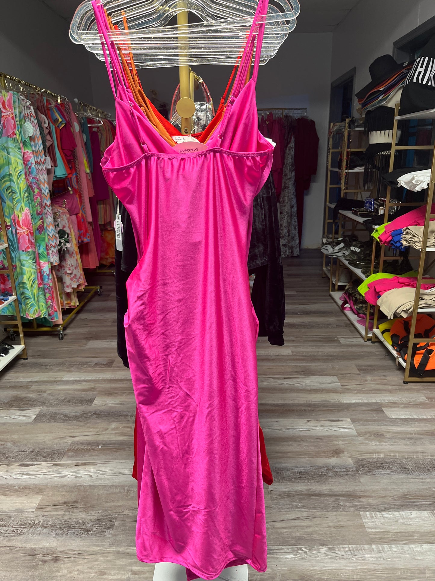 Slim Goodie Ruched Midi Dress
