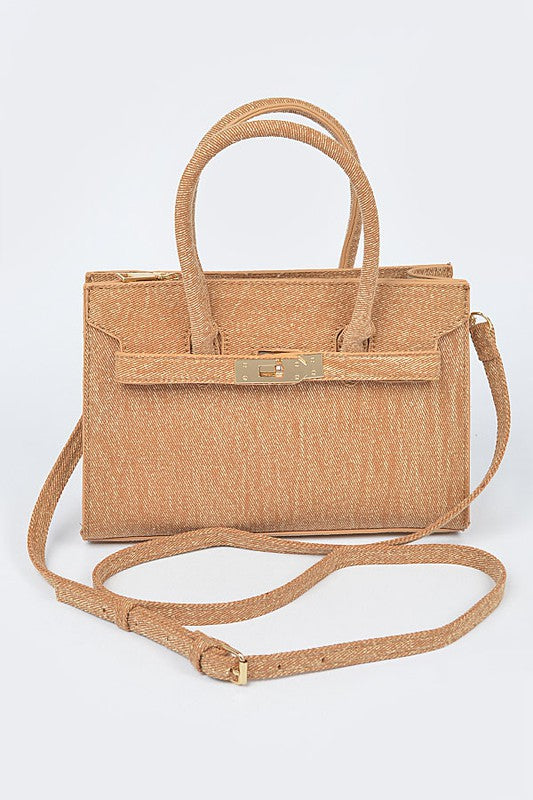 Denim Tote/Crossbody Handbag