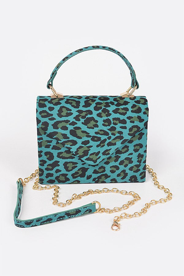Cheetah Micro Suede Handbag