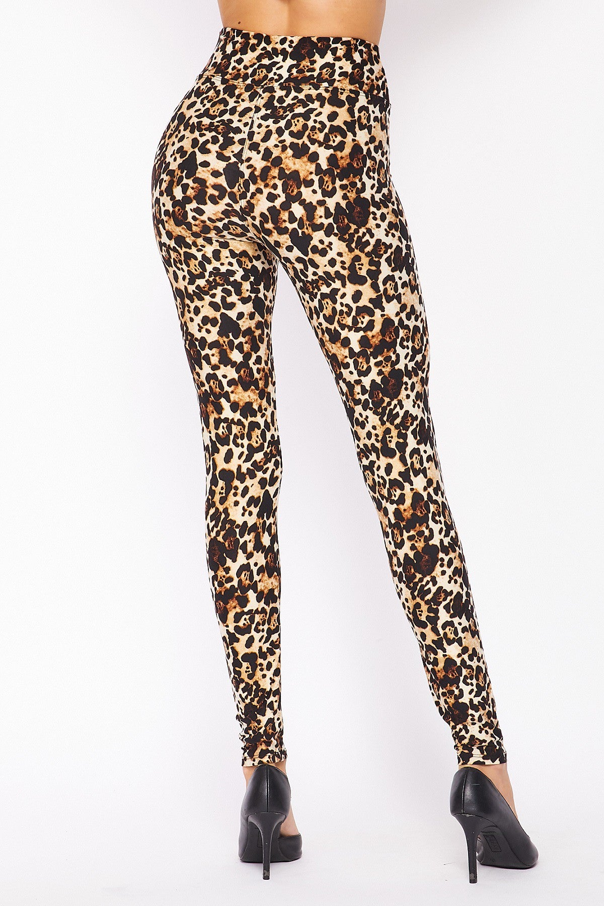 Leopard Print Curve High Waist Leggings