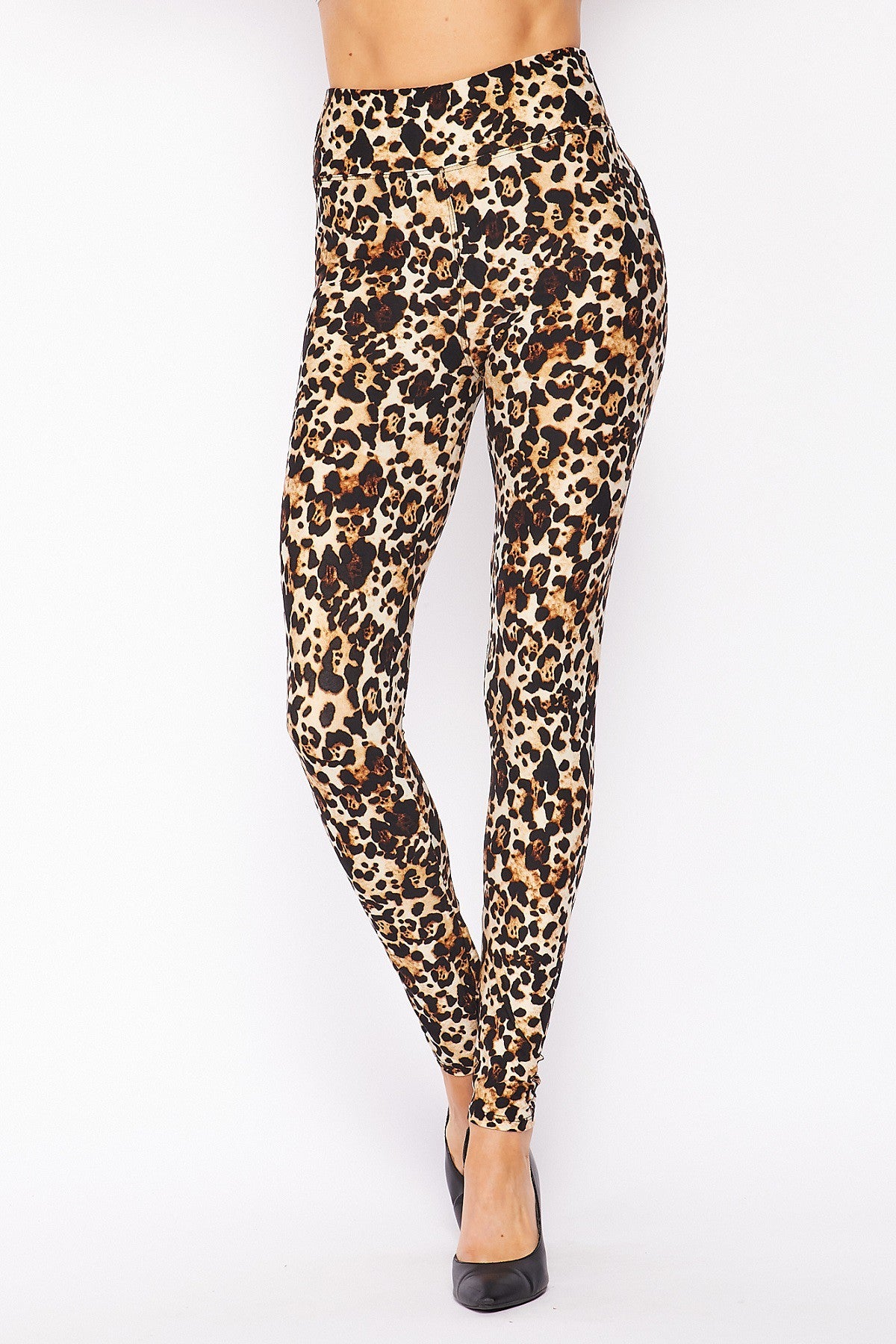 Leopard Print Curve High Waist Leggings