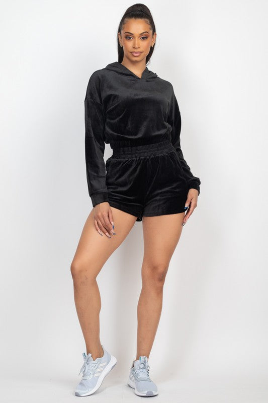 Velour 2PC Short Set