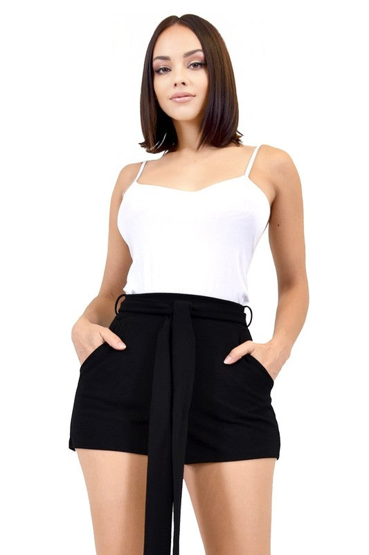 Belted Short W/ Pockets