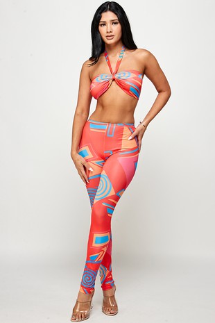 Colors 2PC Halter Top Set