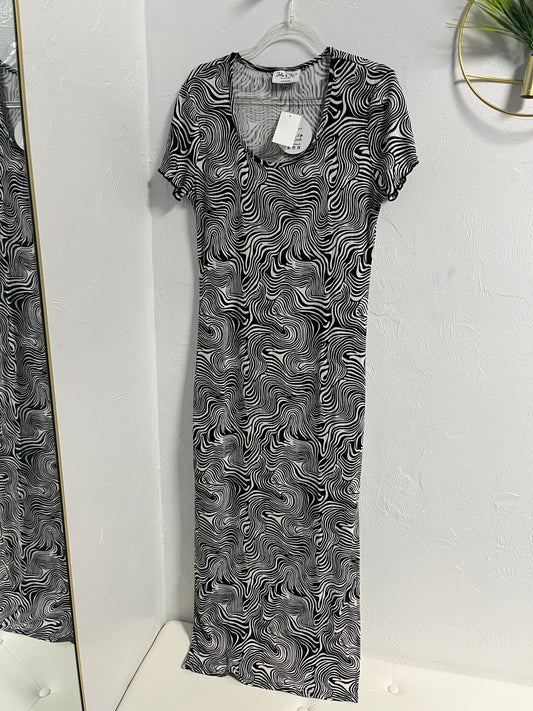 Zebra Simple Maxi Dress