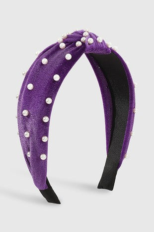 Top Knot Pearl Headband