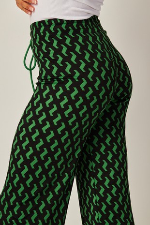 Drawstring Printed Pants