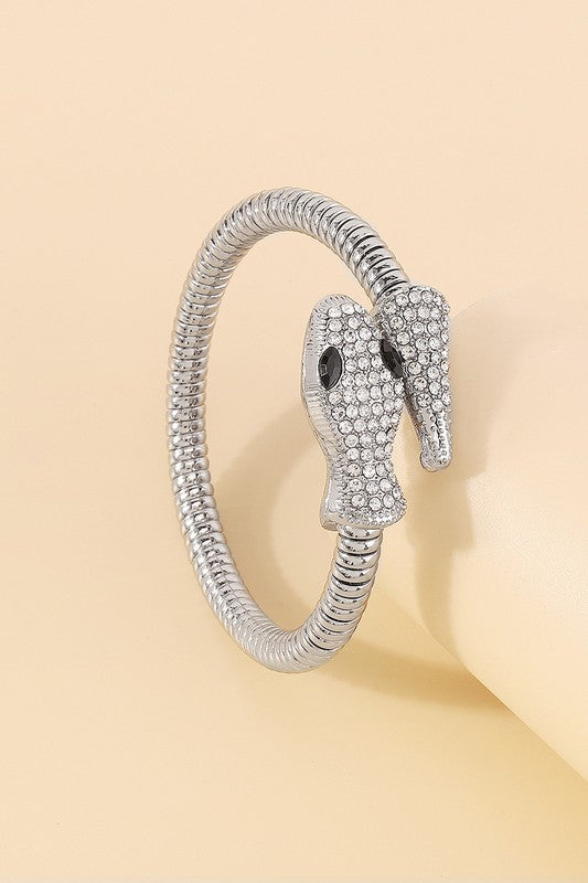 Rhinestone Rattler Bangle