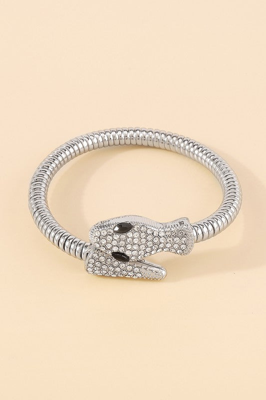 Rhinestone Rattler Bangle