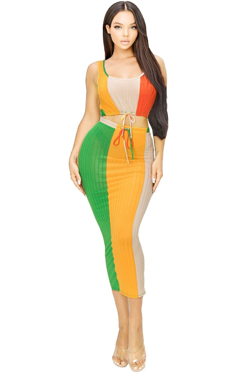 Color Block 2PC Set