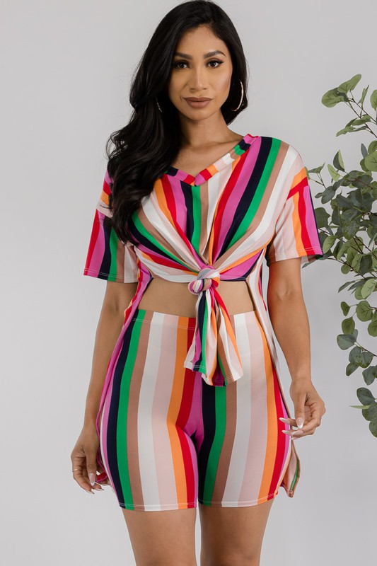 Side Slit 2PC Short Set