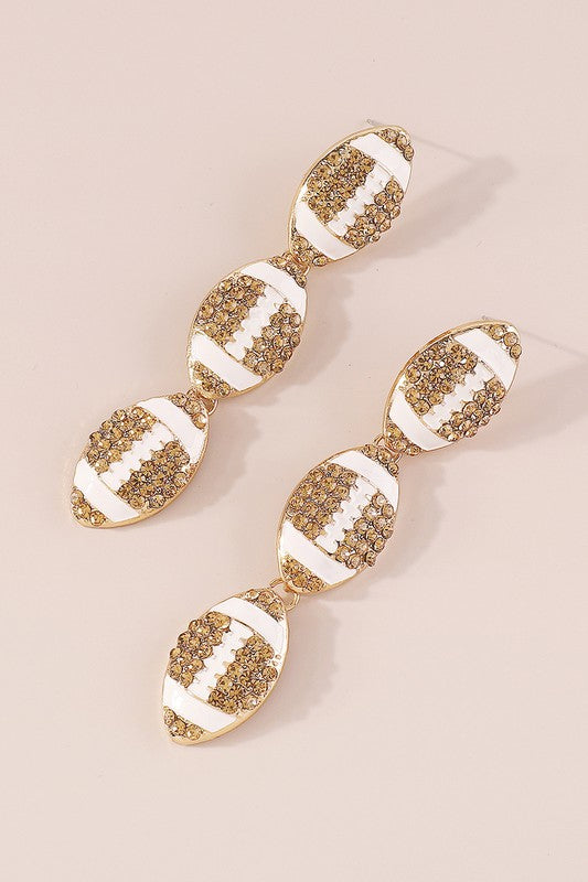 Rhinestone Game Day Earrings