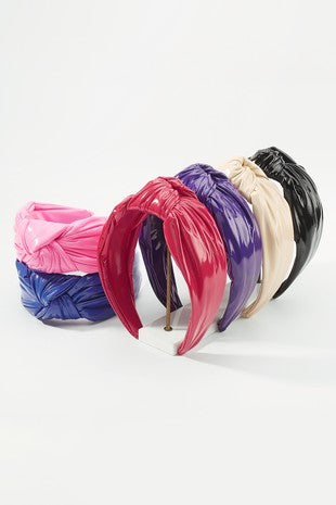 Faux Leather Top Not Headband