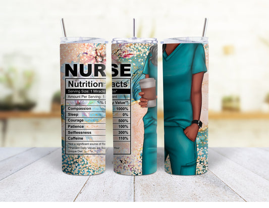 Nurse Tumbler w/ Straw