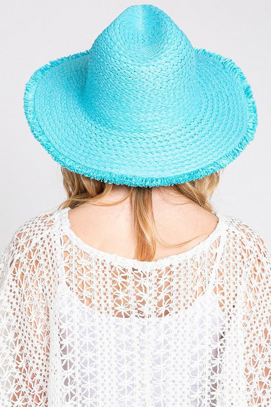 Frayed Fedora Sun Hat