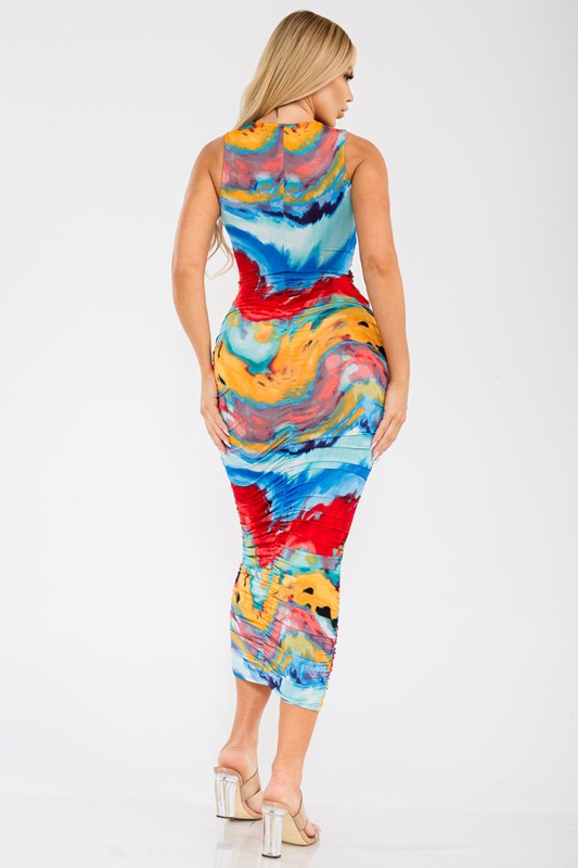 Watercolor Maxi Dress