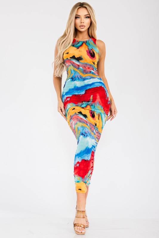 Watercolor Maxi Dress