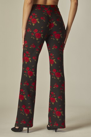 High Rise Pintuck Tailored Pants