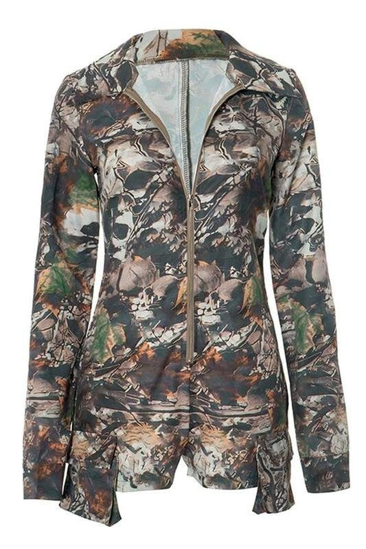 Woodland Zip Up Romper