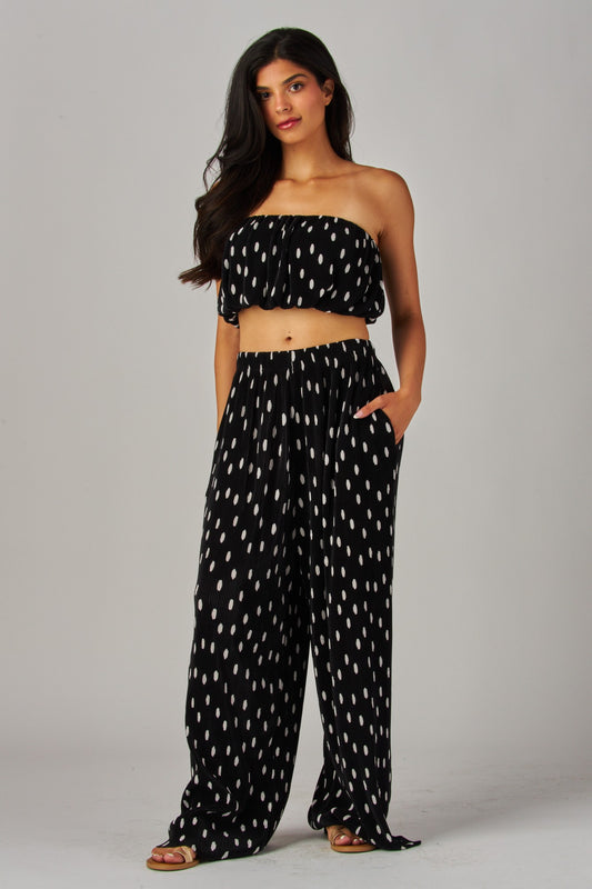 Tube Top Pleated 2PC Set
