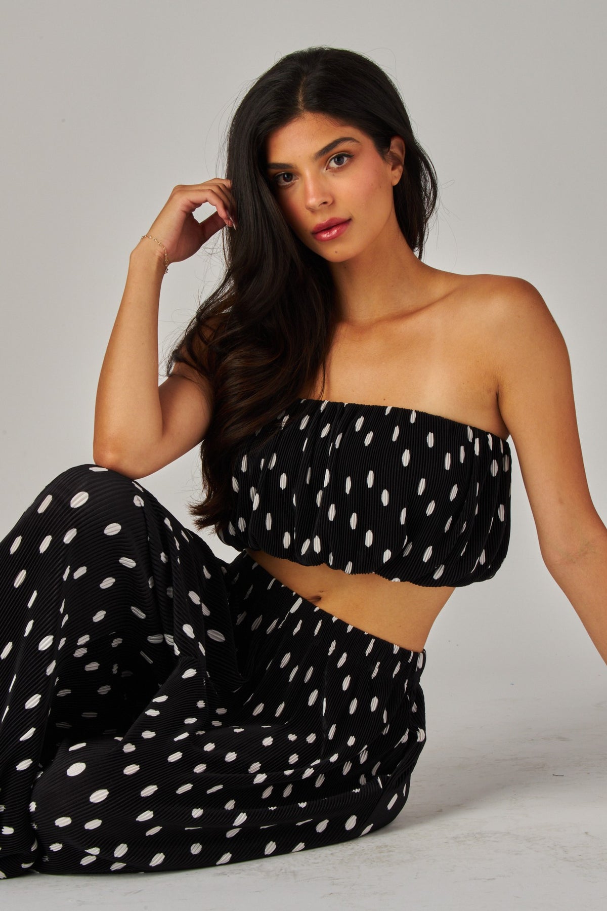 Tube Top Pleated 2PC Set