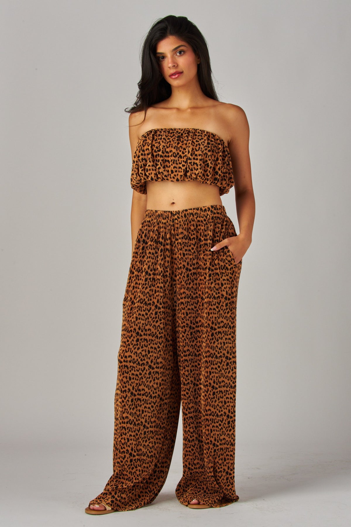 Tube Top Pleated 2PC Set
