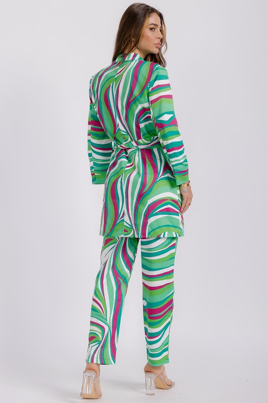 Abstract Lady 2PC  Suit