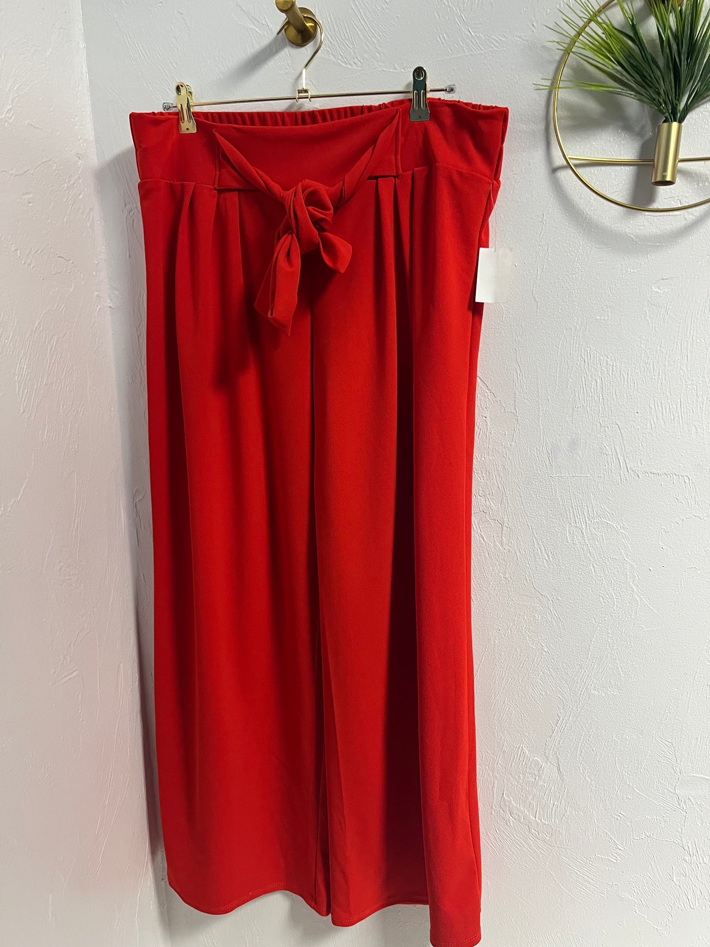 Red Hot Wide Leg Pants