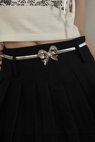 Pearly Bow Stretch Belt