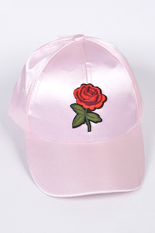 Satin Rose Hat
