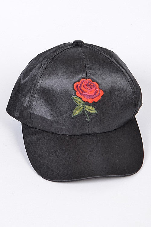 Satin Rose Hat