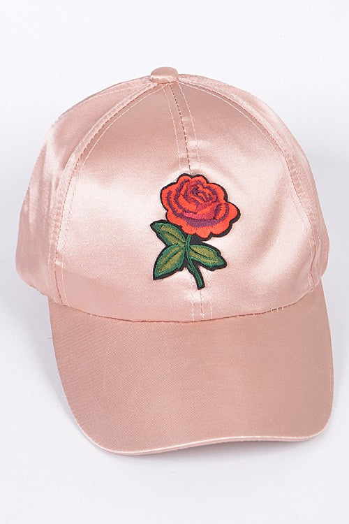 Satin Rose Hat