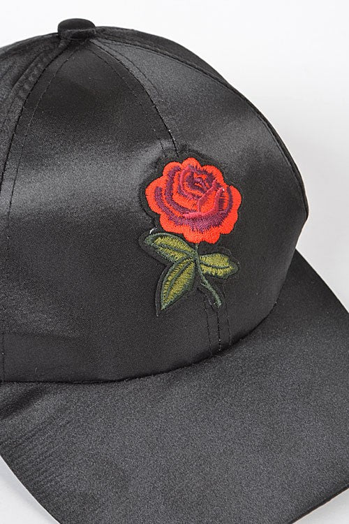 Satin Rose Hat