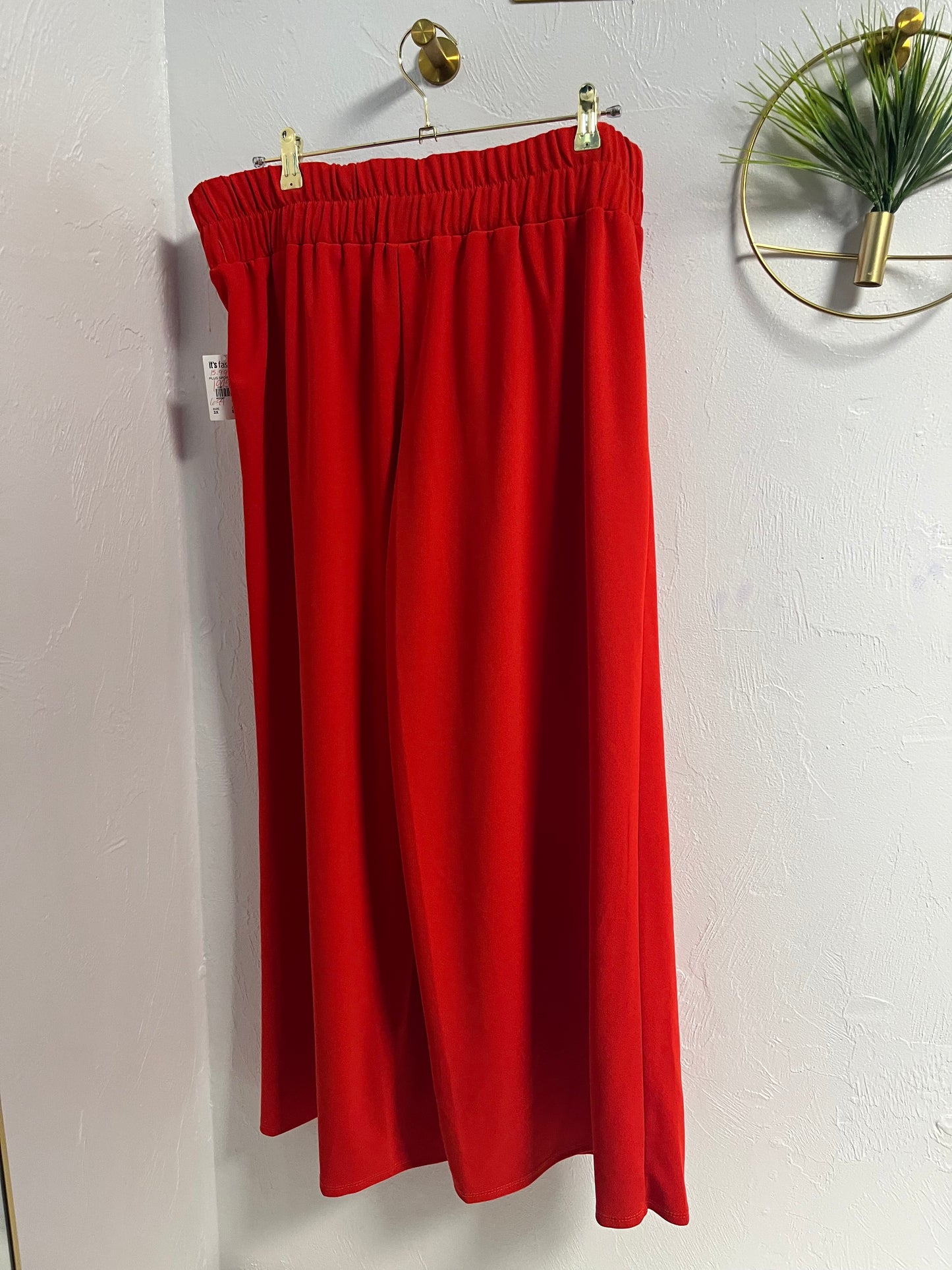 Red Hot Wide Leg Pants