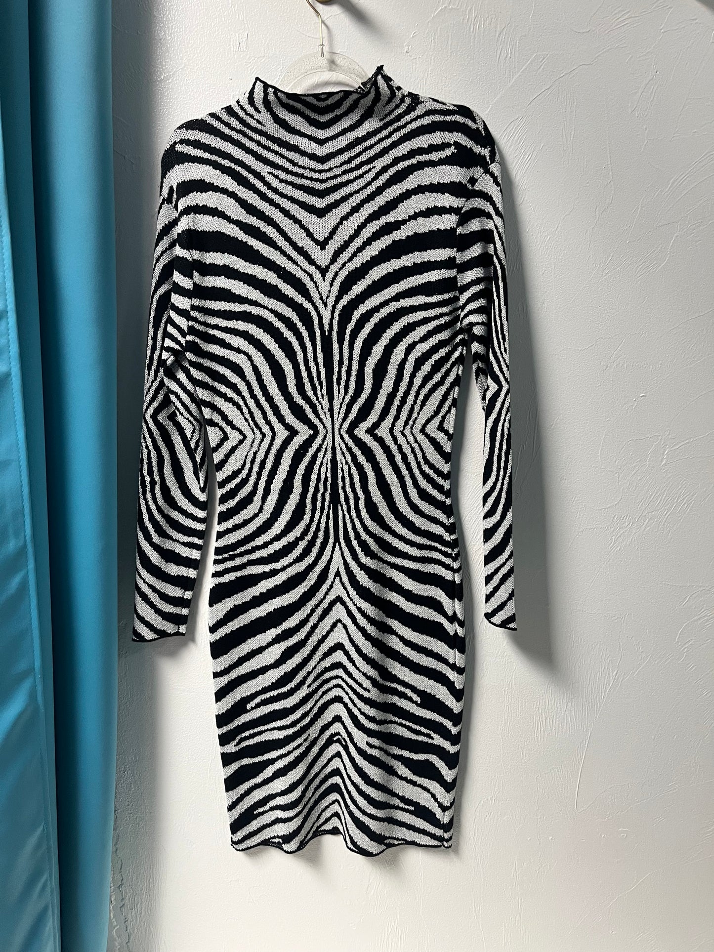 Zebra Sweater Dress