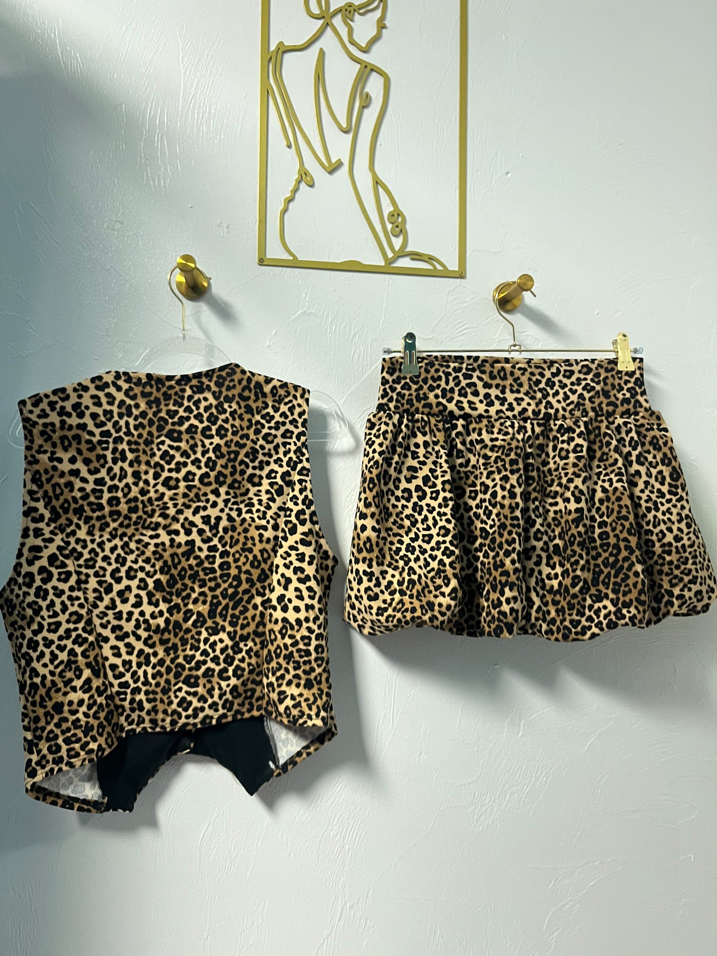 Cheetah 2PC Vest Set