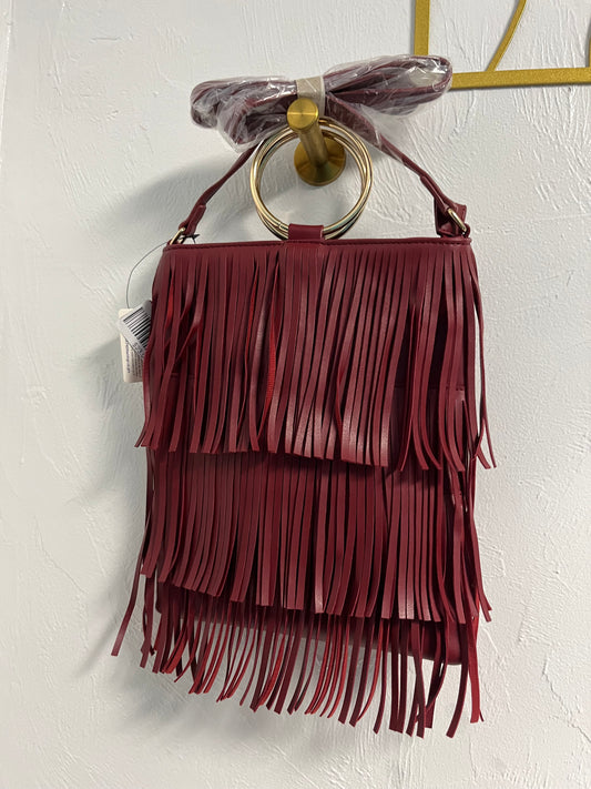 Tassel Drape Crossbody Handbag