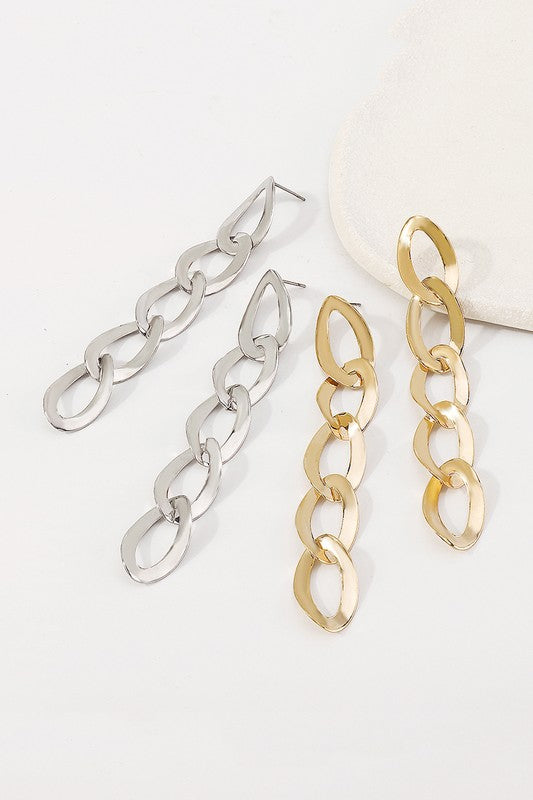 Long Chain Dangle Earrings