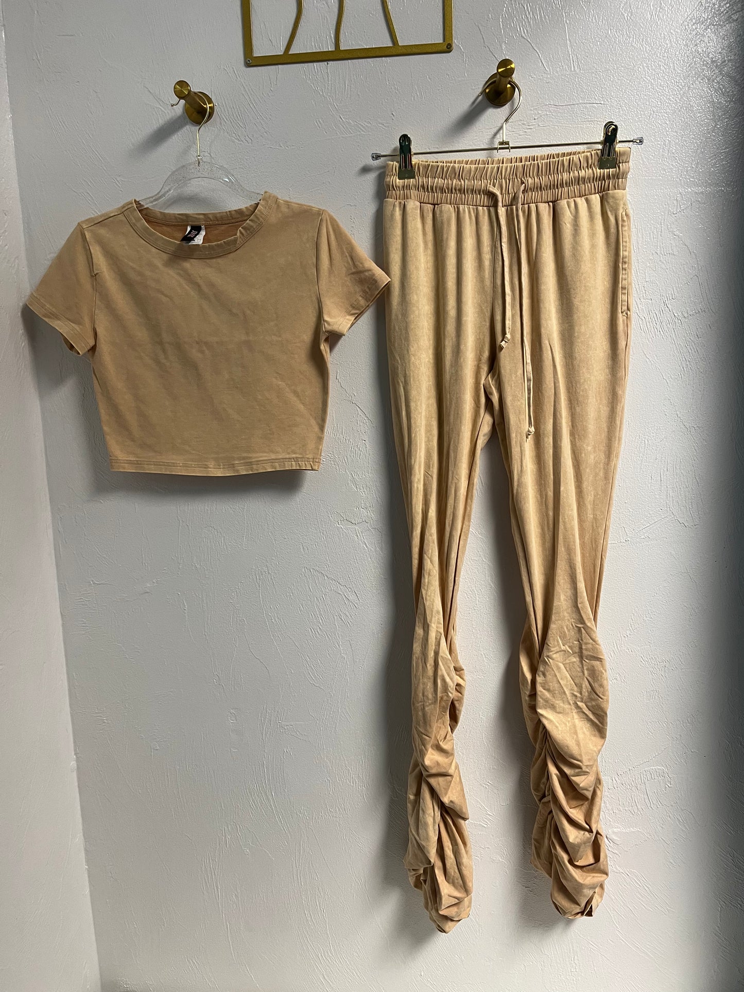 Ruched Mineral Wash 2PC Set