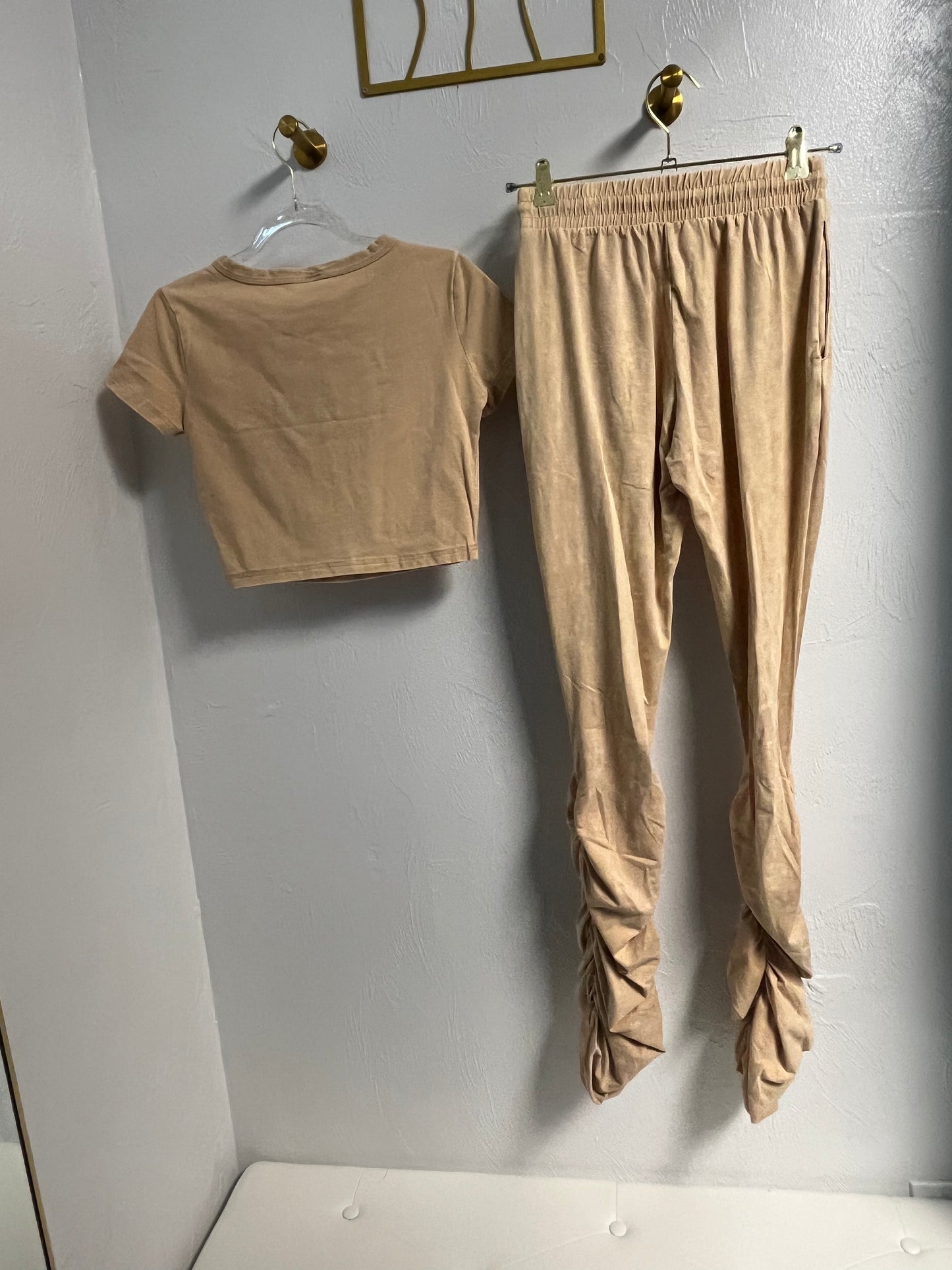 Ruched Mineral Wash 2PC Set