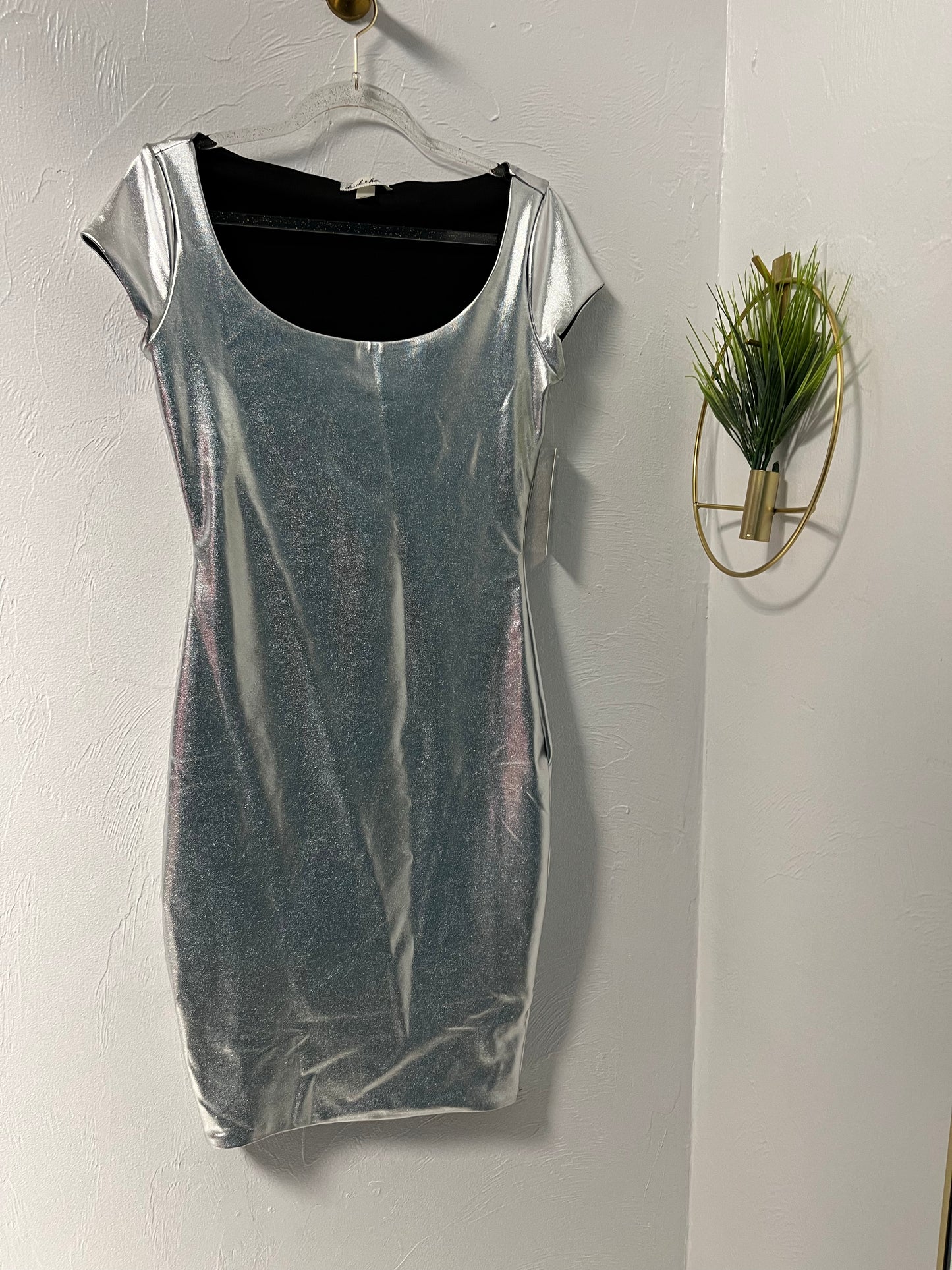 Metallic Mini Dress