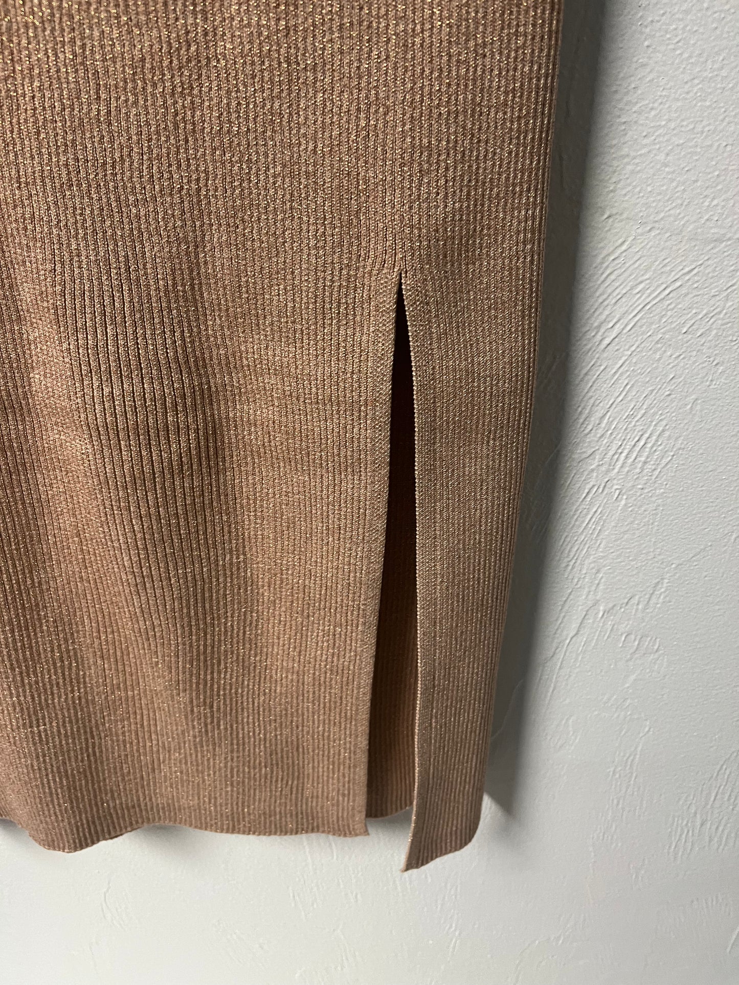 Glitter Knit Midi Skirt